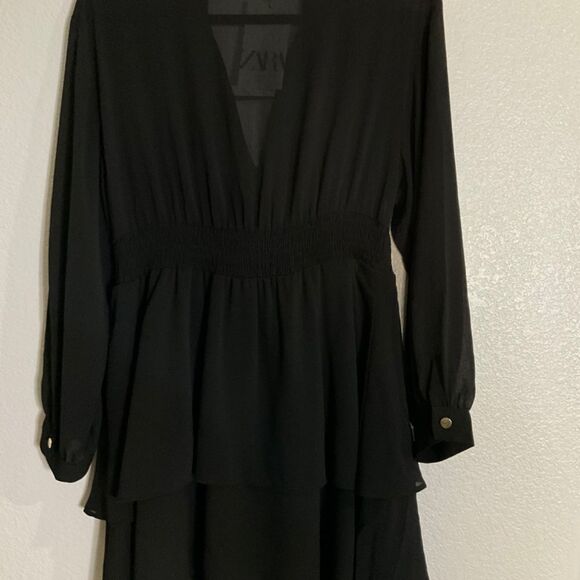 ZARA  Short Double Layer Dress NWT SIZE M - Picture 7 of 9